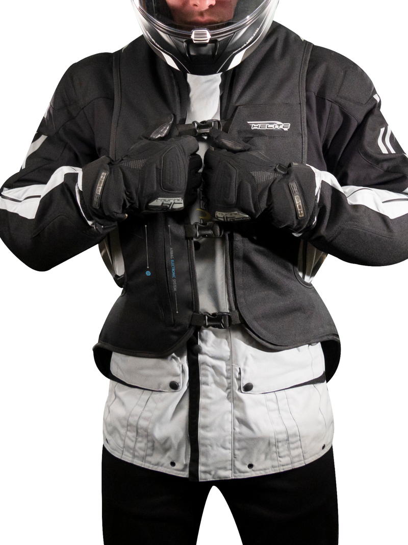 Worn over your gear
or built into the jacket