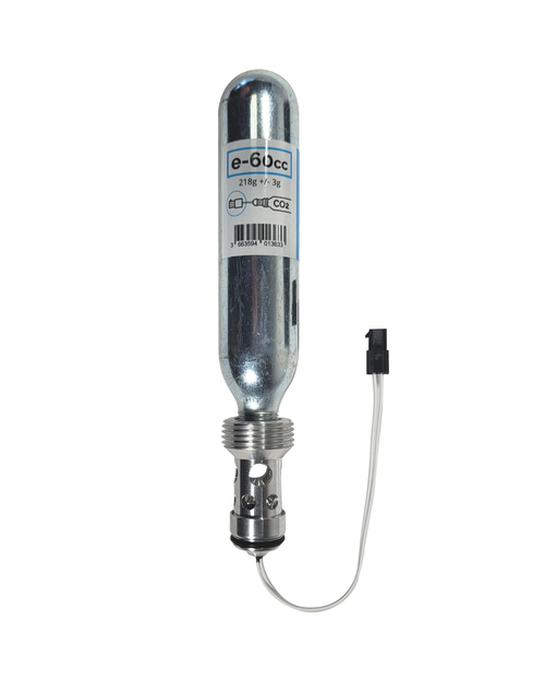 Helite e-60cc CO2 e-cartridge with the current V2 Molex connector