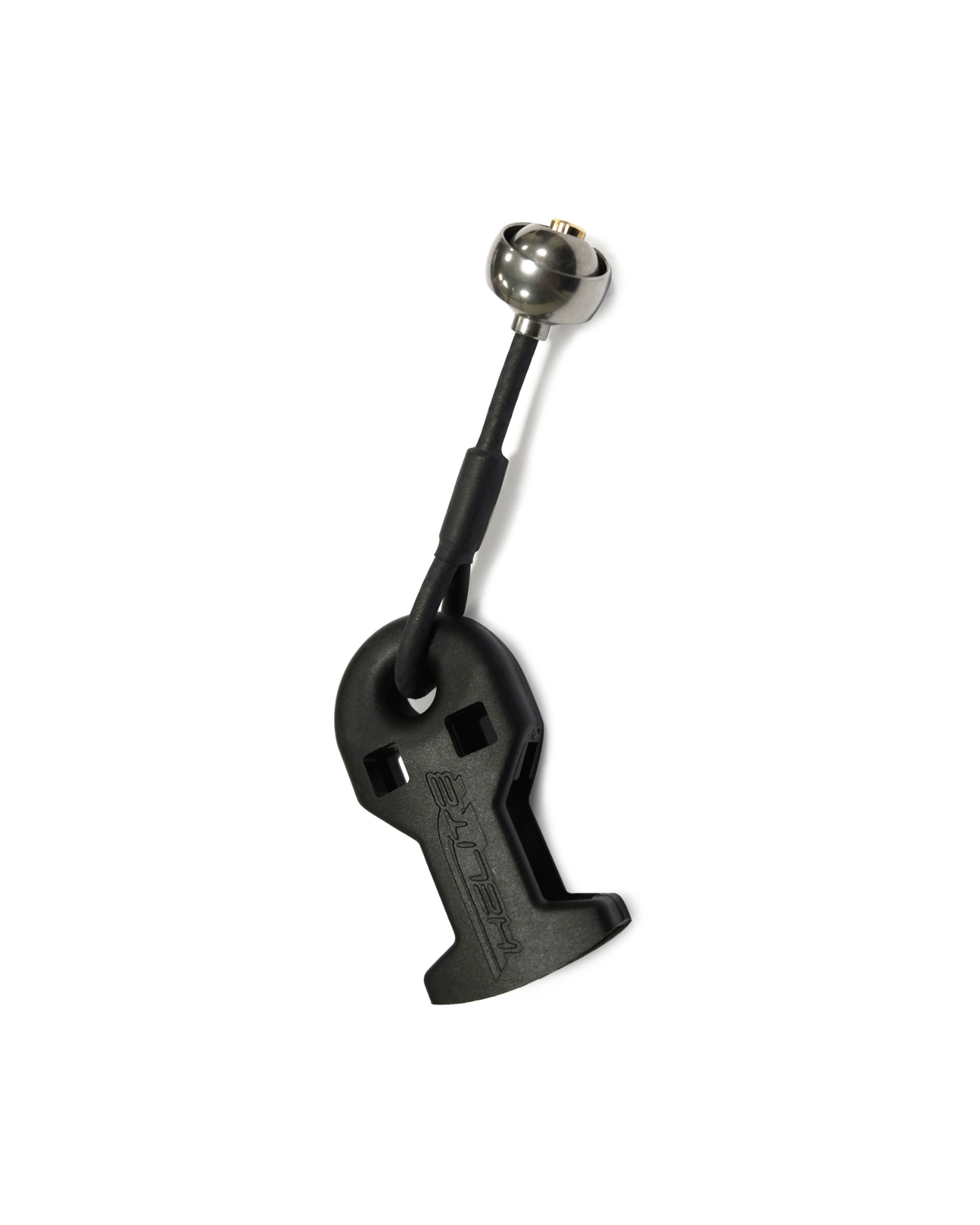 The Helite buckle ball and clip, the release part of the mechanical lanyard