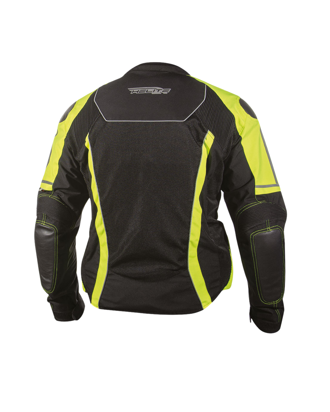 Back of the Helite Vented airbag jacket with mesh panels and reflective strips