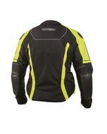 Back of the Helite Vented airbag jacket with mesh panels and reflective strips